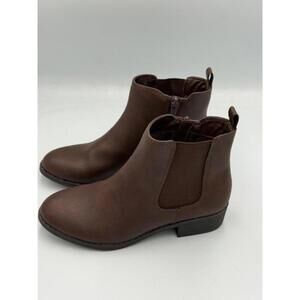 Style&Co. Charlyy Gore Block Heel Booties - Dark Roast W SZ7